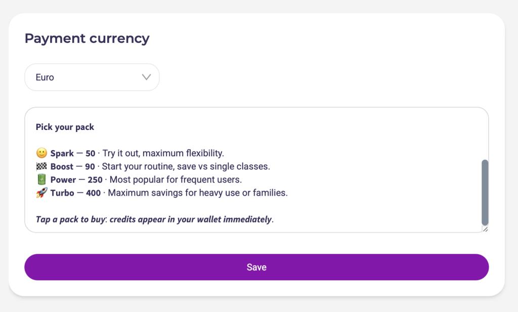 Listino prezzi perfetto